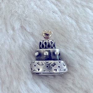 Pandora Silver Wedding Cake Charm